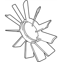 BMW 11521712110 Fan 11 Blade