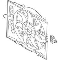 BMW 17427543282 Fan Housing With Fan