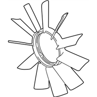 BMW 11521712058 Fan 11 Blade