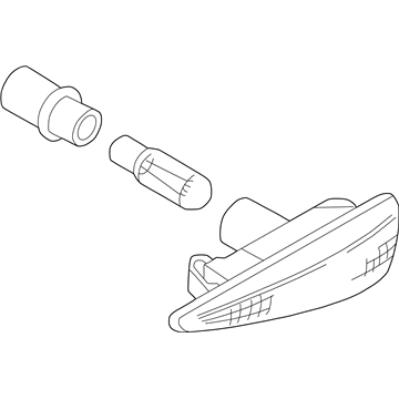 BMW 63137165913 Suppl. Direction Indicator, Yellow, Left