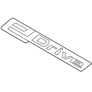 BMW 51147463585 Lettering Left