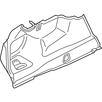 BMW 51477344685 Panel Wheel Housing Part.Trunk Left