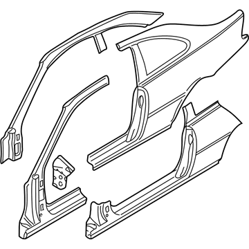 BMW 41217111426 Body-Side Frame Right