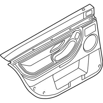 BMW 51428227162 Door Trim Panel, Rear, Right