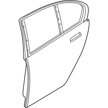 BMW 41527202090 Door, Rear Right