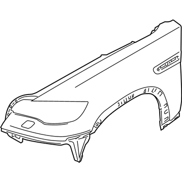 BMW 51657238600 M Side Panel, Primed, Front Right