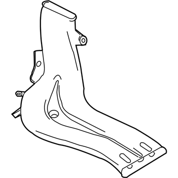 BMW 64228252449 Heater Duct Rear Left