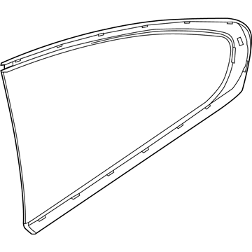 BMW 51377424836 Side Window, Rightid, Rear Right