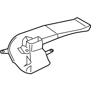 BMW 51477343501 Air Duct, Rear Cabin, Front Left