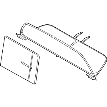 BMW 54347443147 WIND DEFLECTOR WITH POCKET