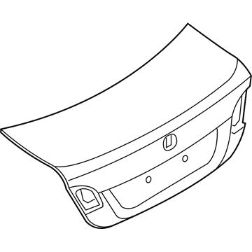 BMW 41627252209 Tailgate Without Hole For Lock Barrel