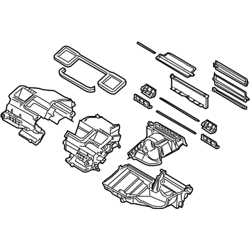 BMW 64116927602 Set Of Housing Parts, Air Conditioner. Unit