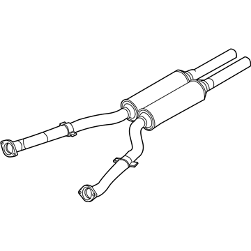 BMW 745Li Exhaust Pipe - 18107519029