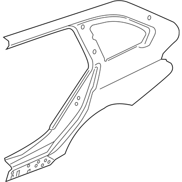 BMW 41007298180 Right Rear Side Panel