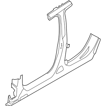 BMW 41007353166 Column B With Right Rocker Panel