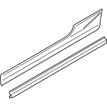 BMW 51777256106 Primed Right Door Sill Trim Panel