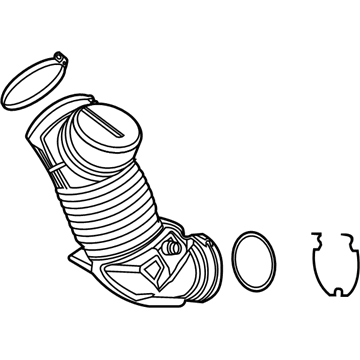 BMW 13718656983 FILTERED AIR PIPE WITH RESON