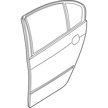 BMW 41527034155 Door, Rear Left