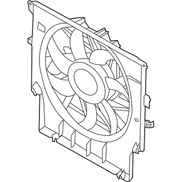 BMW X3 A/C Condenser Fan - 17427593847