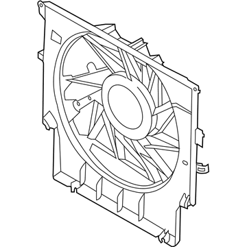 2015 BMW X3 Fan Shroud - 17427601677