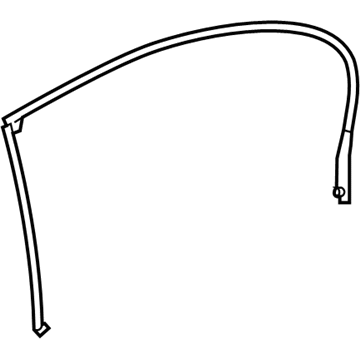 BMW 51227057510 Gasket, Door Joint, Roof, Door Rear Right