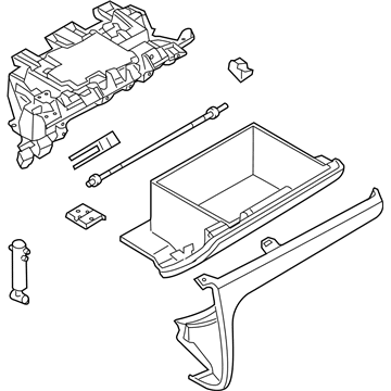 BMW 51169121788 Glove Box, Lockable