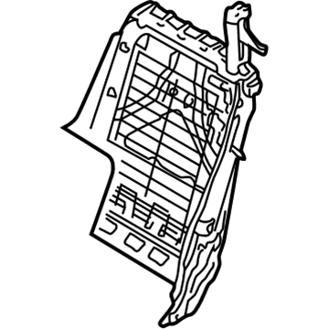 BMW 52109118179 Seat Backrest Frame Left