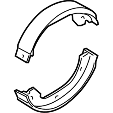 BMW Parking Brake Shoe - 34416790186