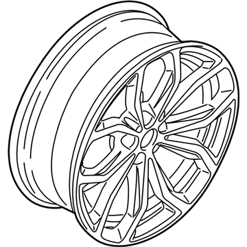 BMW 36116881208 Disc Wheel, Light Alloy, Matt Black