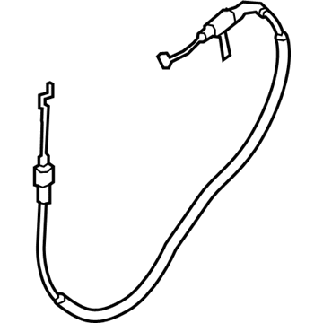 BMW 51217435587 BOWDEN CABLE, OUTSIDE DOOR H