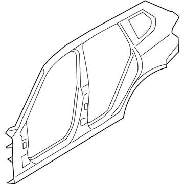 BMW 41007353160 Side Frame, Exterior, Right