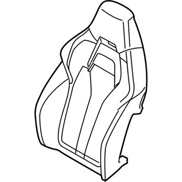BMW 52108061218 Cover, Comfort.Backrest, A/C Leather, Right