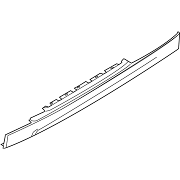 BMW 51778037454 Primed Right Door Sill Trim Panel