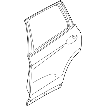 BMW 41007465534 Door, Rear Right