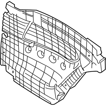 BMW 51432996196 Sound Insulation, Side Trim, Rear Right