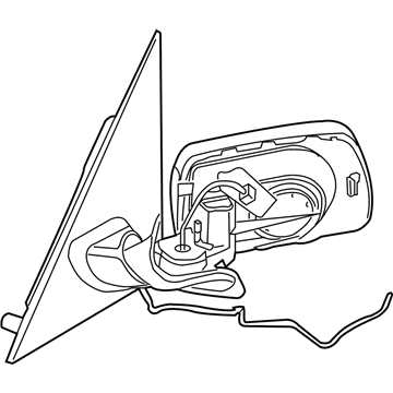 BMW 51163448147 Heated Outside Mirror, Memory Bus, Left