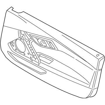 BMW 51419471170 DOOR TRIM PANEL, FRONT RIGHT