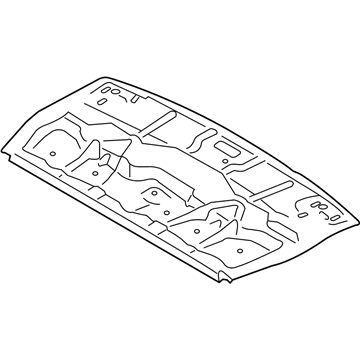 BMW 41007431658 PARTITION, UPPER TRUNK