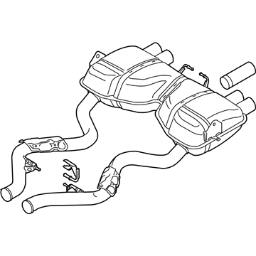 2008 BMW M3 Exhaust Resonator - 18107840790