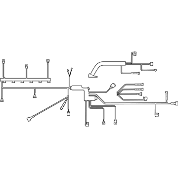 BMW 12518614569 Engine Wiring Harness, Engine Module