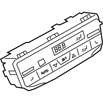 BMW 61319493012 CLIMATE CONTROL PANEL, REAR