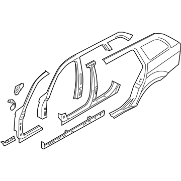 BMW 41217277338 Side Frame, Exterior, Right