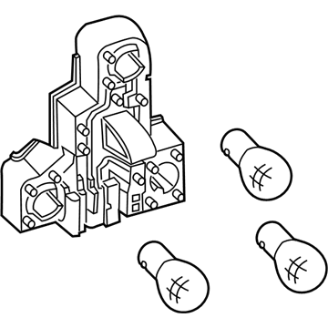 BMW 63213418437 Bulb Holder, Left