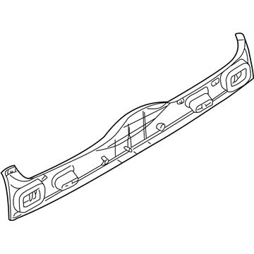 BMW 51498266639 Trim Panel, Trunk Lid, Centre