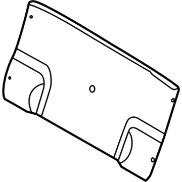 BMW 51472497180 Trim Panel, Trunk Partition