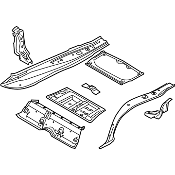 BMW 41117151477 Trunk Floor, Upper Part