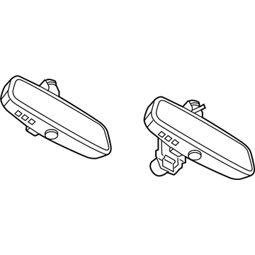 BMW 51169243596 Interior Mirror, Manual / Led
