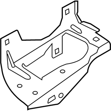 BMW 41008812546 HOLDER, SIDE PANEL, FRONT RI