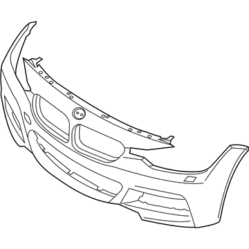 BMW 51118067955 Panel, Bumper, Primed, Front