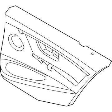 BMW 51427321427 Door Lining Vynil Rear Left